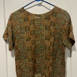 Passport Geometric Pattern Top